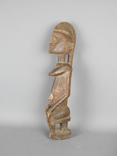 DOGON, Mali: Two statues representing female...