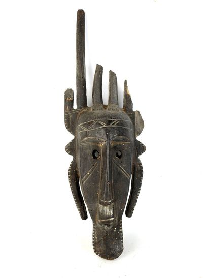 BAMBARA, Mali: Ntomo comb mask in carved...