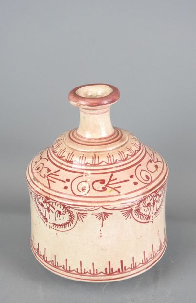 MAROC : Ancien vase SAFI en faïence à décor...