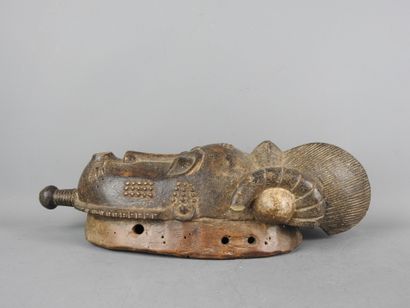 Baule Ivory Coast: Portrait mask showing...