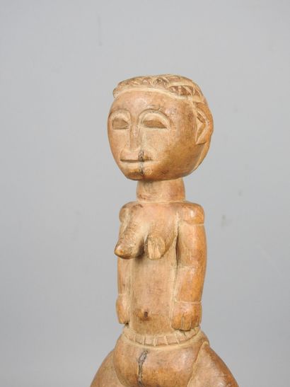 Baule, Ivory Coast.
Hardwood with natural...