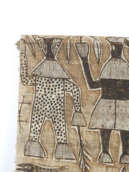 SENOUFO Ivory Coast: Very old Korhogo canvas...
