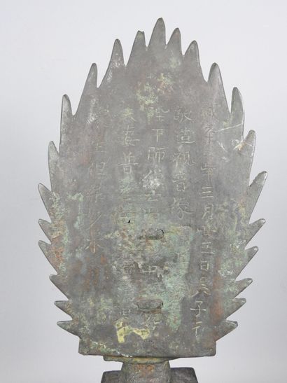 CHINE : Statue de Bouddha ou de Bodhisattva...
