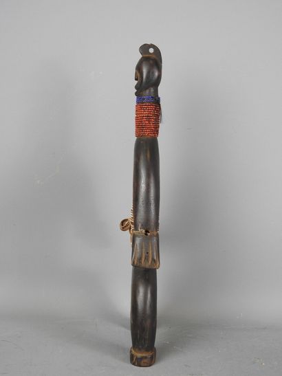 NAMJI - Cameroon: Wooden doll with brown...