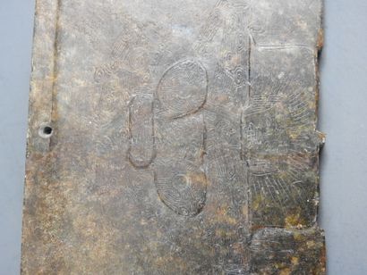 CHINA: Finely carved hardstone axe plate....