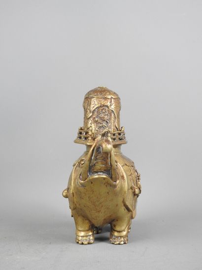 ASIE du SUD EST : Brûle parfum en bronze...