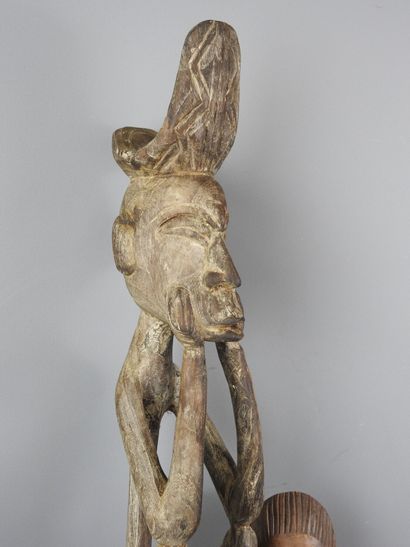 AFRICA: Large lot of wood carvings including...