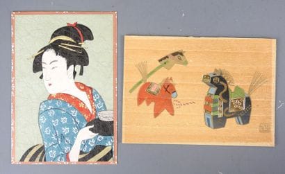 JAPAN : Profile of a woman. Print. Sight...