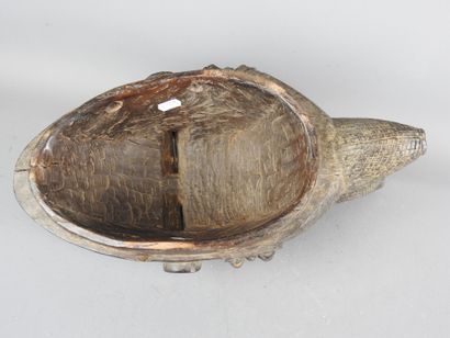 Baule Ivory Coast. Dance mask featuring a...