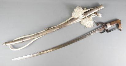 MOROCCO: Nimcha sword with curved blade,...