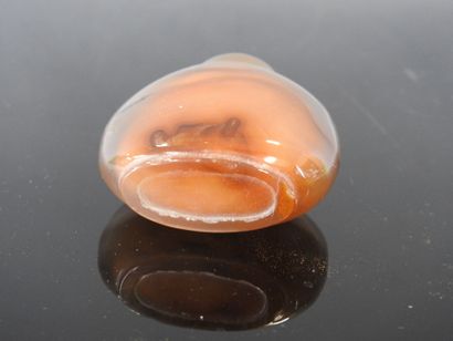 CHINA - Circa 1900
Snuff bottle in veined...