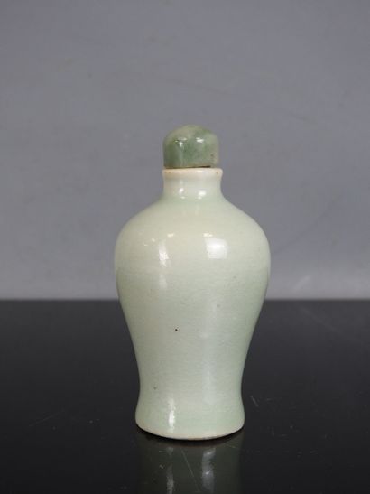 CHINE - XIXe siècle
Flacon tabatière de forme...