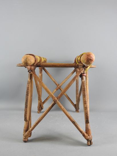 MAURITANIA - MALI: Baby palanquin. Wood,...