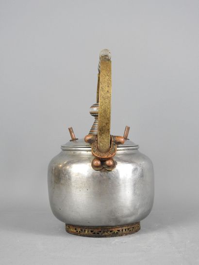 MAURITANIA: Sahraoui teapot with ebony, copper...