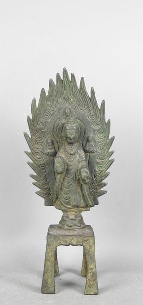 CHINE : Statue de Bouddha ou de Bodhisattva...