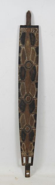Australian Aboriginal panel. Hardwood, pigments....