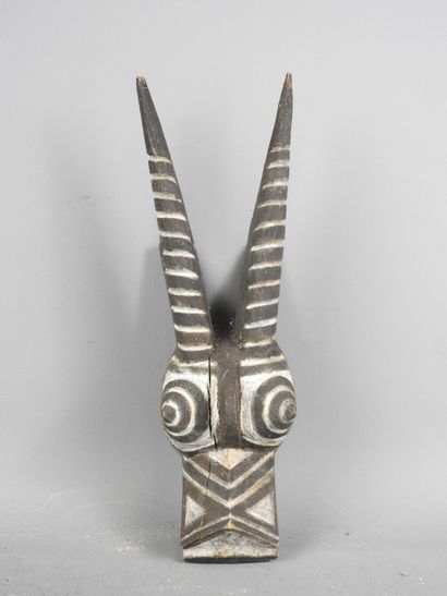 BURKINA FASO: Three polychromed hardwood...
