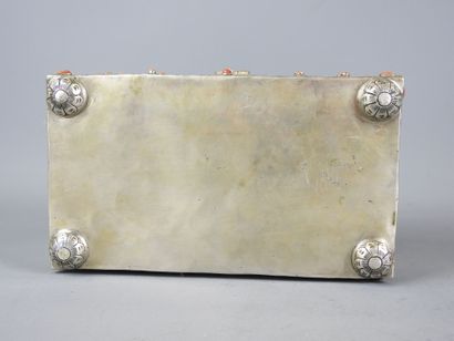 AFRIQUE DU NORD. COFFRET rectangulaire en...