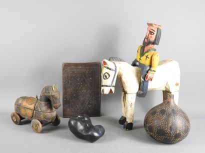 Rajasthan: Lot of toys including equestrian...