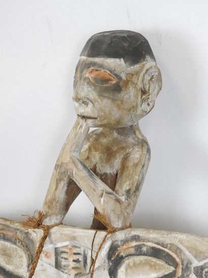 ASMAT, Irian Jaya, Indonesia.
Wood, polychrome...