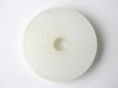 CHINA: Jade bi disc. Diam. 6 cm