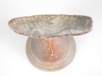 Neck rest on conical foot, KAFFA, Ethiopia.
Wood,...