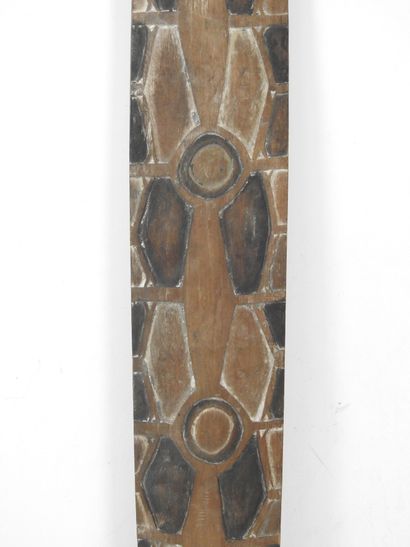 Australian Aboriginal panel. Hardwood, pigments....