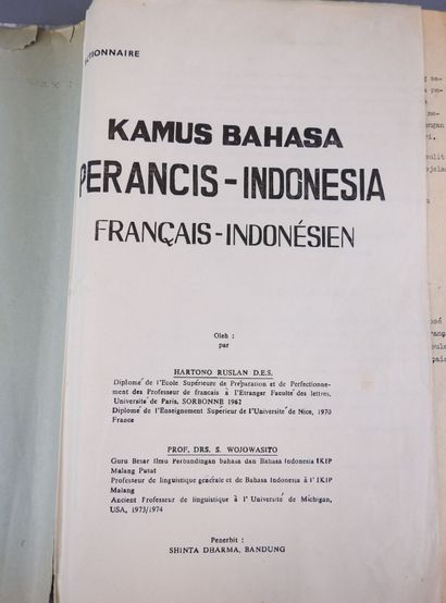 « KAMUS BAHASA » Perancis-Indonésia. Dictionnaire...