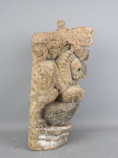INDIA: Architectural element depicting a...