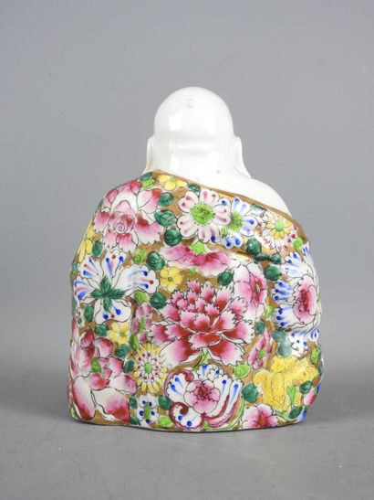 Chine.
Bouddha rieur en porcelaine à décor...