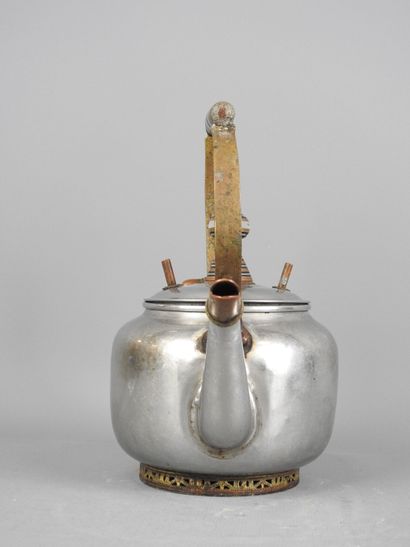 MAURITANIA: Sahraoui teapot with ebony, copper...