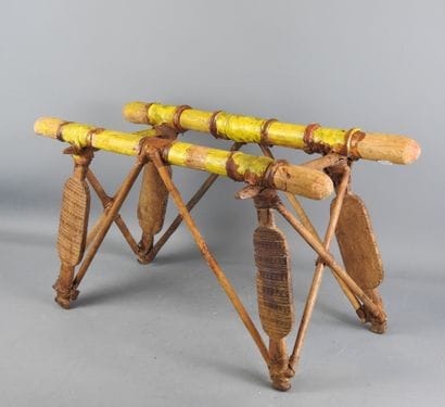 MAURITANIA - MALI: Baby palanquin. Wood,...