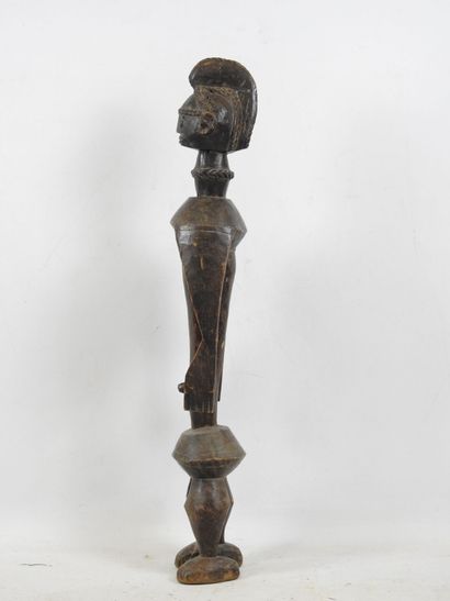 MUMUYE - Nigeria : Bois patine brune. Statue...