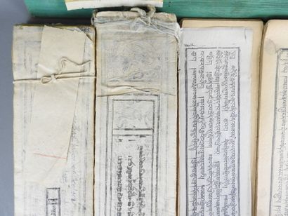 CHINE - TIBET: Traités imprimés avec commentaires...