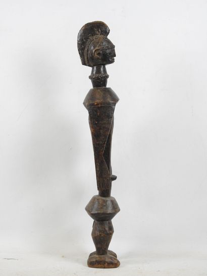 MUMUYE - Nigeria : Bois patine brune. Statue...
