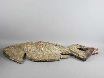 KOTA (style), Gabon : Bois et cuivre. Statue...