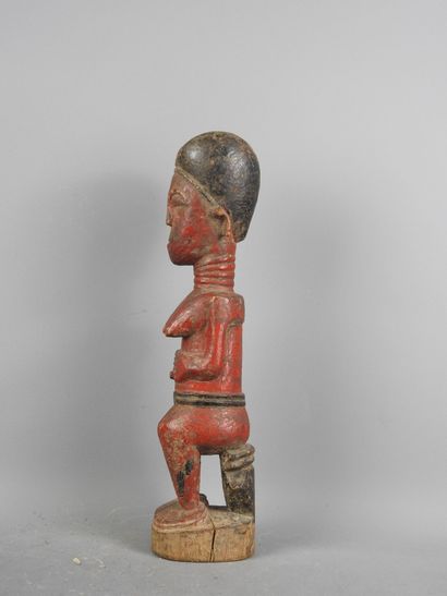 BAOULE Ivory Coast: Hardwood painted red...