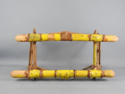 MAURITANIA - MALI: Baby palanquin. Wood,...