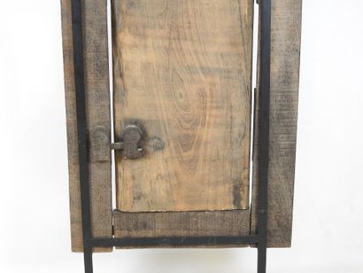 GABON - Fang people: Framed door in dark...