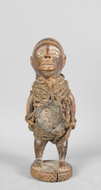 Protective fetish with abdominal reliquary,...