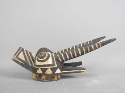 BURKINA FASO: Three polychromed hardwood...