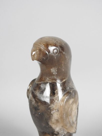 CHINA: Rock crystal bird. Head detached,...