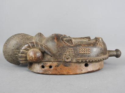 Baule Ivory Coast: Portrait mask showing...