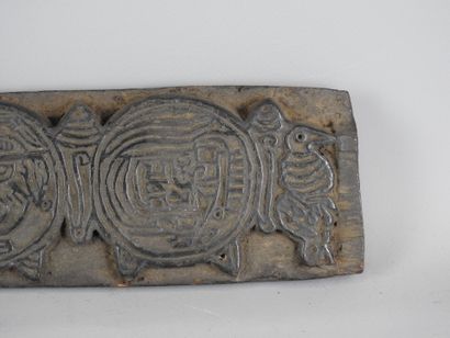 TIBET: Wooden xylographic board used to print...
