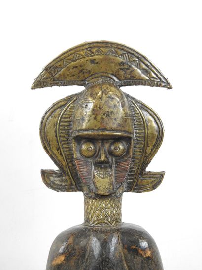 KOTA (style) Gabon: Wood, brass, copper,...