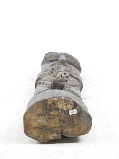 SOUTH AMERICA: Musician, wood sculpture....
