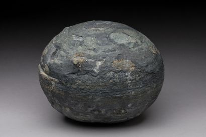 Schist nodule, Saint Denis d'Orques quarry.
Spherical...