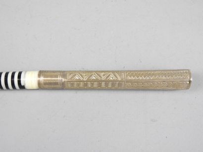 TOUAREG: Dromedary stick. Silver-plated metal,...