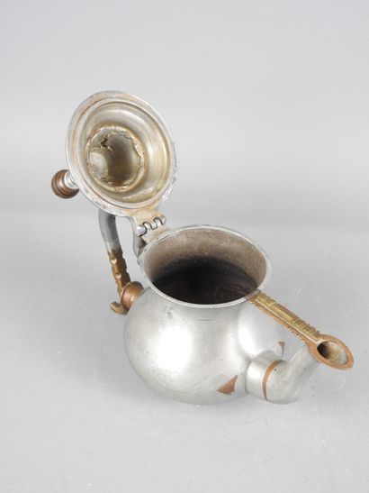 MALI: Tisanière silver-plated metal, copper...