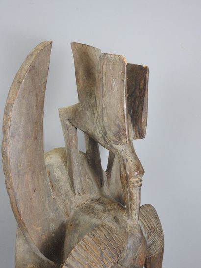 SENOUFO - Ivory Coast : Wooden dance mask...